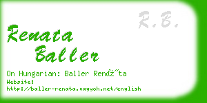 renata baller business card